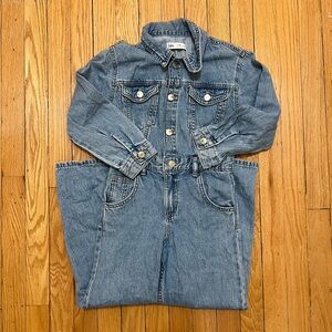 Zara Blue Denim Jumpsuit for Kids